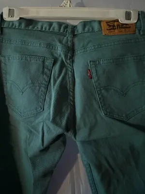 Levi's Women's Green Straight-Leg Jeans thumbnail 5