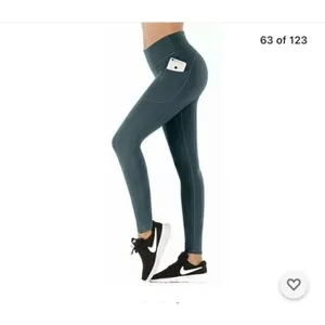 IUGA Yoga Green Butt Lift Leggings XSMALL High Waist Pockets thumbnail 8