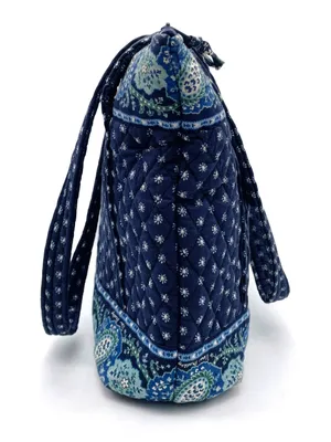 Vera Bradley Seaport Navy Villager Scalloped Tote Bag Floral Vintage 2002 Y2K thumbnail 5