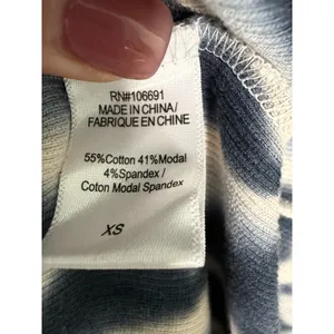 YFB Young Fabulous & Broke Robbie Ribbed Blue Tie Dye Fitted Midi Dress XS thumbnail 5