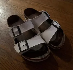 Birkenstock Arizona sandals two straps with adjustable buckles white 39 thumbnail 1