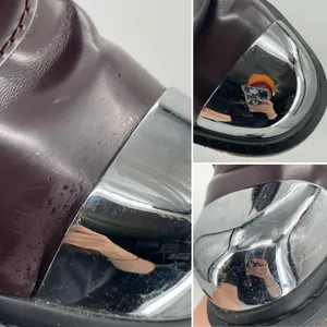 Dr. Martens Grasp Oxblood Red Boots Exposed Steel Toe Edgy Grunge Utility UK 5 thumbnail 13