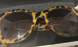 Versace Leopard Print Sunglasses thumbnail 1
