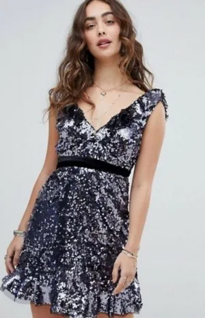 NWT Free People Siren Sequin Dress thumbnail 1