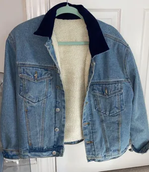 jean jacket with sherpa thumbnail 3