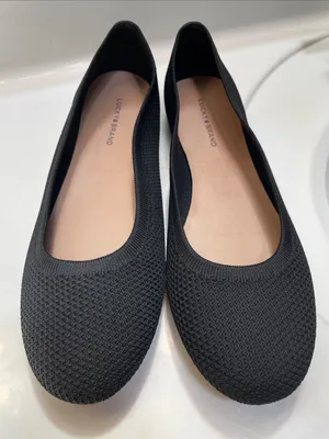 Lucky Brand Women’s Erin Knit Black Ballet Flats thumbnail 1