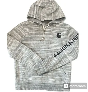 Carhartt Clarksburg Long Sleeve Hoodie In Shadow Space Dye Size Medium thumbnail 1