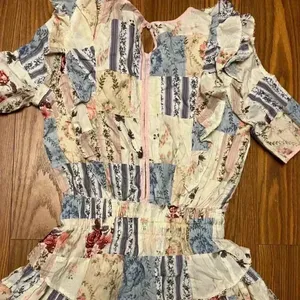 NWT LoveShackFancy Love Shack Fancy Natasha Mini Dress Patchwork S-FIRM PRICE thumbnail 6