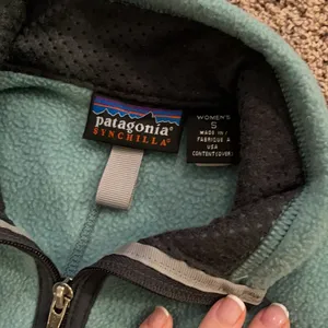 Patagonia fleece vest green blue teal gray small thumbnail 5