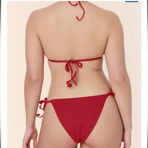 Andie‎ String Bikini Set Ribbed Flame Red size XL NWT/NWOT thumbnail 2