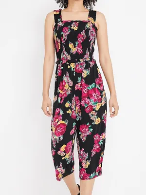 Maurices 24/7 Floral Smocked Jumpsuit thumbnail 2