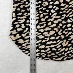 Victoria's Secret Leopard Print Satin Cami Tank Top Small Black Beige 406702-NEM thumbnail 4