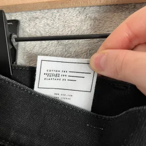 AYR Slim Straight Jeans Nox‎ Black Wash Size 25 Classic Minimalist Preppy Cotton thumbnail 2