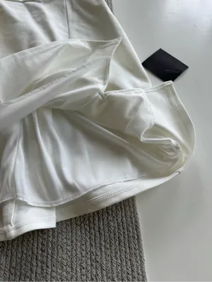 Lulu's White Square Neck Mini Dress Size Large NWT thumbnail 8