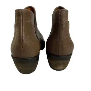 KANNA Booties Ankle Boots Brown‎ Leather Zip Womens SIze 6.5 / 37 Made in Spain thumbnail 4
