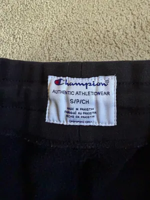 Champion Black Logo Joggers – Size Small thumbnail 4