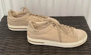 Birkenstock Bend, low canvas, suede sneakers in Sandcastle size 40 thumbnail 1