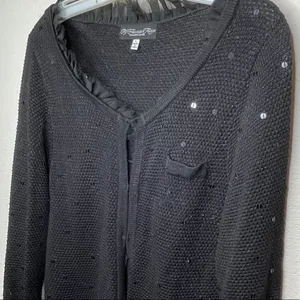 My Favorite Things Cardigan Sweater Black‎ Black Size L thumbnail 3