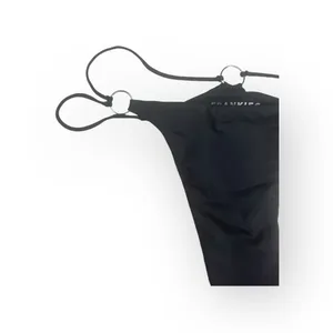 new Frankie’s Bikinis ↯ Kailyn Skimpy Ring Detail Bikini Bottoms ↯ Black ↯ Large thumbnail 8