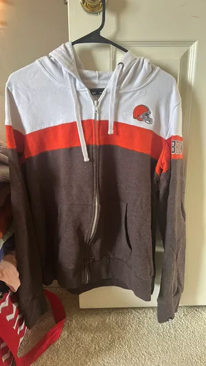 National Football League Team Apparel Hoodie Browns Cleveland thumbnail 1