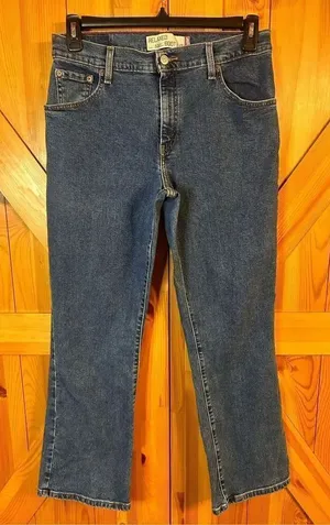 Levi's Relaxed Bootcut 550 Denim Blue Jeans Size 12S (4308) thumbnail 1