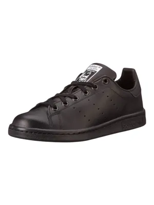 adidas ★ Stan Smith Low Profile Sneaker Tennis Shoes ★ Black Vegan Leather ★ 7M thumbnail 14