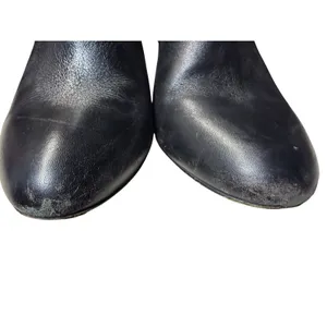 Coach Seneca Black Leather‎ Pointed Toe Ankle Booties Stiletto Heel Q5501 7.5B thumbnail 2