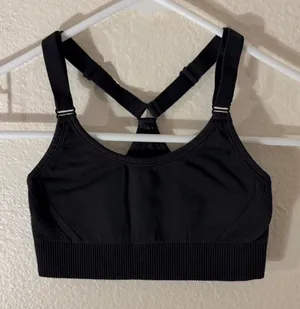 all in motion black sports bra XS thumbnail 1