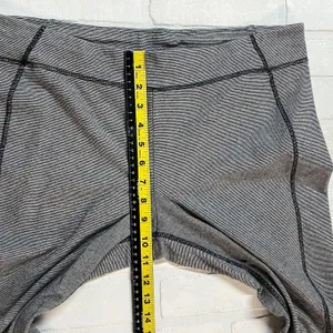 Lauren Ralph Lauren Active Leggings Womens XL‎ Black White Striped Athleisure thumbnail 3