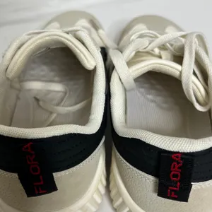 De Florance Cloudea Leather Sneakers Shoe Size 9.5 Cream Black Italy thumbnail 8