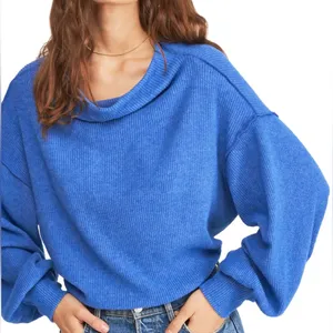 Free People Main Squeeze Hacci in Blue‎ Size Medium thumbnail 1