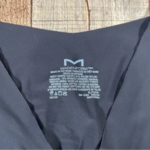 Maidenform Black Shapewear Bodysuit XL Classic Smoothing Cami Controlwear thumbnail 5
