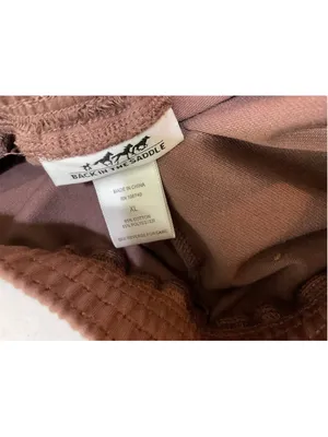 Back in the Saddle Wide Leg Pants Women's Size XL Brown Blue thumbnail 4