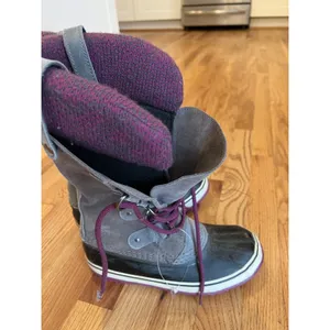 Sorel Joan of Arctic Knit Waterproof Boots Womens‎ Size 7.5 US Gray NL2084-051 thumbnail 2