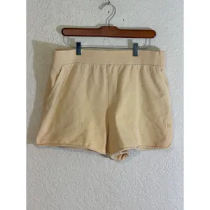 CALIA Shorts Yellow L‎ Womens Cotton Knit Lounge Activewear thumbnail 6