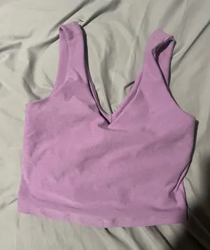 Beyond Yoga Purple Crop Tank Top Sports Bra High Neck xs thumbnail 1