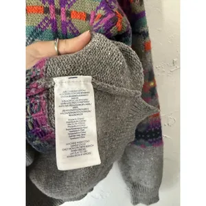 Chaps Sweater Womens Small‎ Fair Isle Pullover Crewneck Cotton Blend Colorful thumbnail 5
