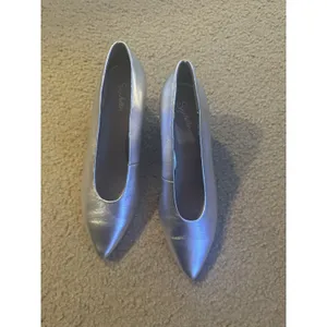 SEYCHELLES Silver  Block Heel Shoes Size 9 thumbnail 6