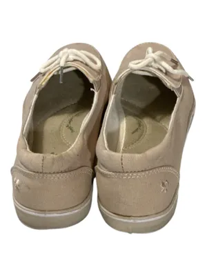 Grasshoppers Womens Canvas Boat Shoes Slip On Loafers Beige Tan Comfort Size 8M thumbnail 4