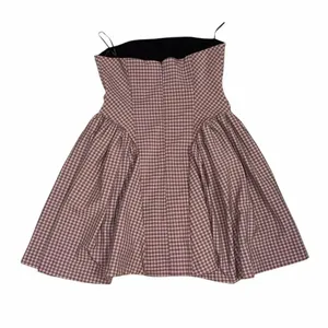 Zara Gingham Print Strapless Mini Dress(Size Small) thumbnail 7