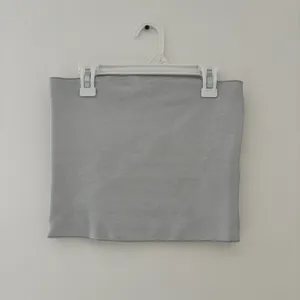 Zara Strapless Stretch Tube Top Silver thumbnail 3