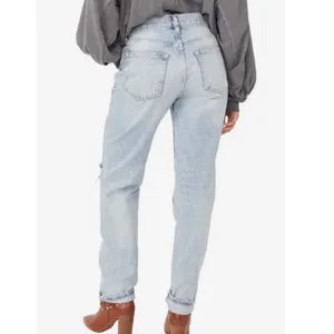 Free People We The Free Lasso Straight Leg Jeans Light Wash Size 28 thumbnail 2