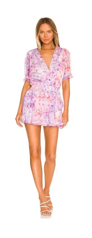 Amanda Uprichard NYC Adriel mini Dress in Cotton Candy size large NWT thumbnail 1