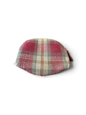 Longaberger Vintage Zip Top Orchard Plaid Coin Change Purse Key Ring thumbnail 3