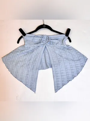Urban Outfitters Eloise Tube Top XS Light Blue Coquette Y2K Fairycore Babydoll thumbnail 4