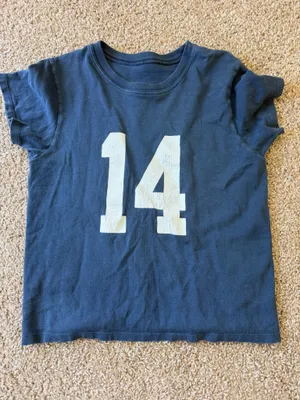 John Galt Brandy Melville 14 T-Shirt Navy thumbnail 3