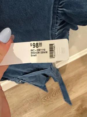 Denim Romper Blue thumbnail 4