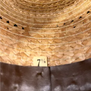 Stylish Straw Cowgirl Hat Tan thumbnail 8