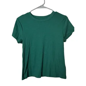 Old Navy Women's Crew Neck Crop Short Sleeve Tee Sz L New With Tag thumbnail 2