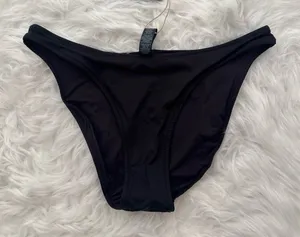 Skims Signature Swim Dipped Mid Coverage Bikini Bottom Onyx Size Small thumbnail 1